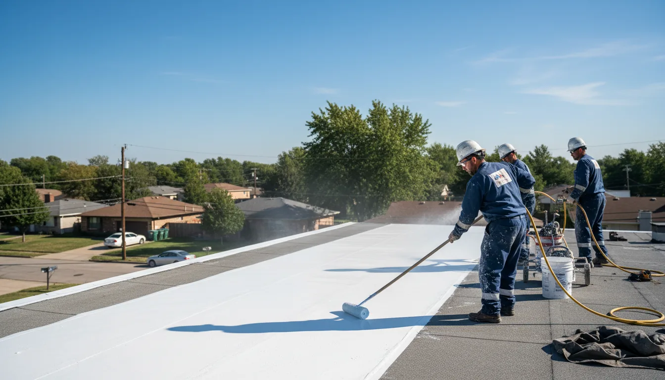 Commercial roof coating in Atkins, IA near me